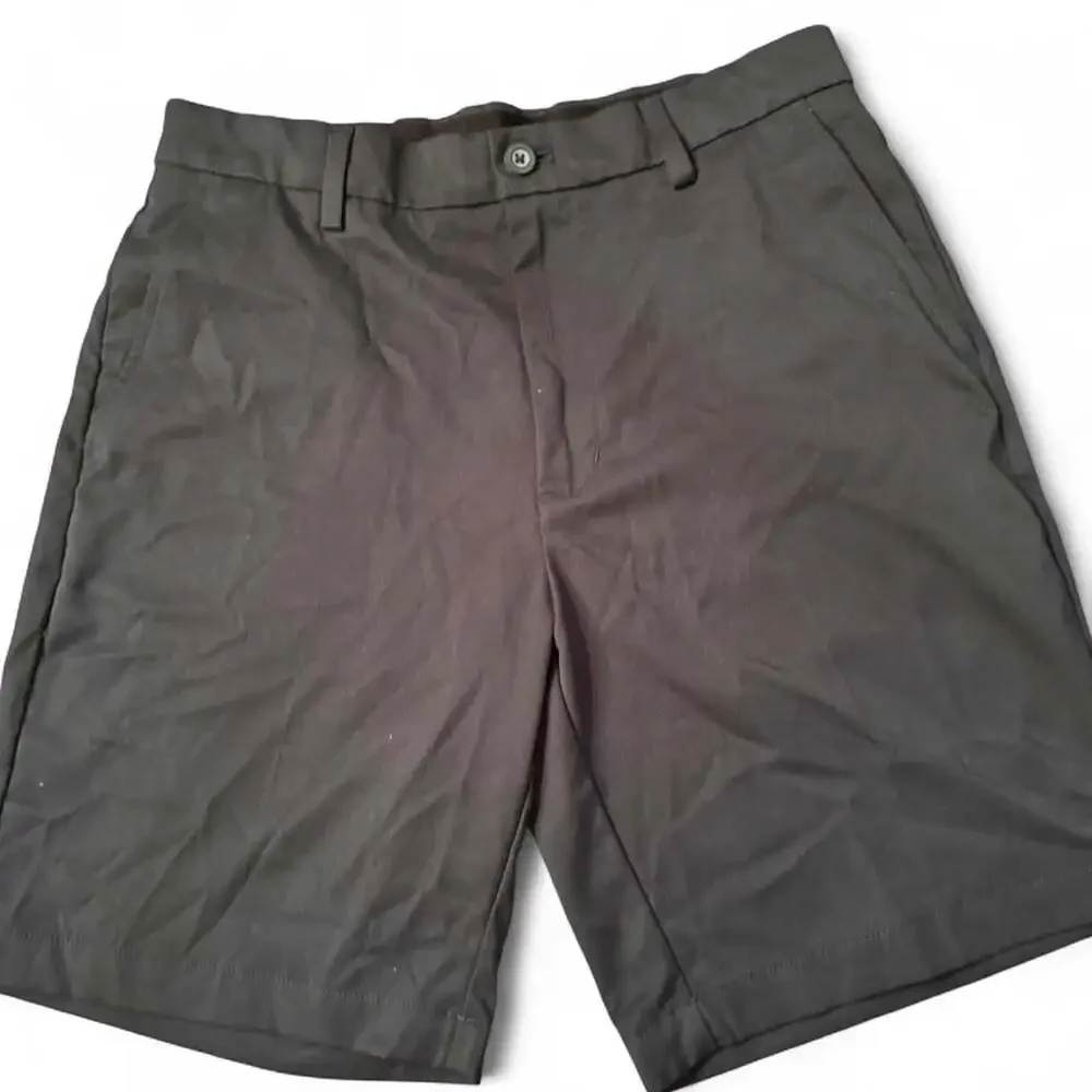 Amazon Essentials Men's Navy Flat Front Chino Shorts Size 32